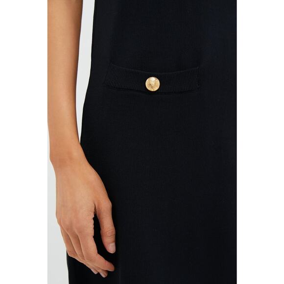 POMANDER PLACE Black Knit Malley Dress Size XS NWT Retail $148 Tuckernuck - Picture 6 of 8